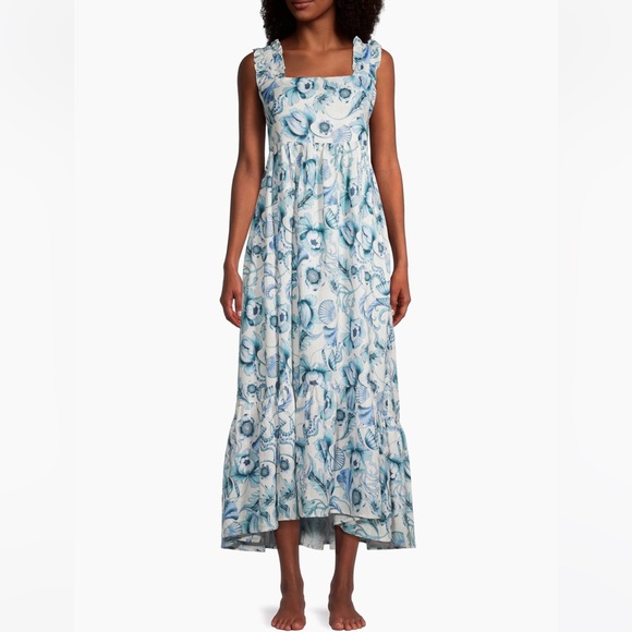 The Lazy Poet In The Pursuit Of Magic Mika Floral Shell Midi-Dress - Picture 1 of 14